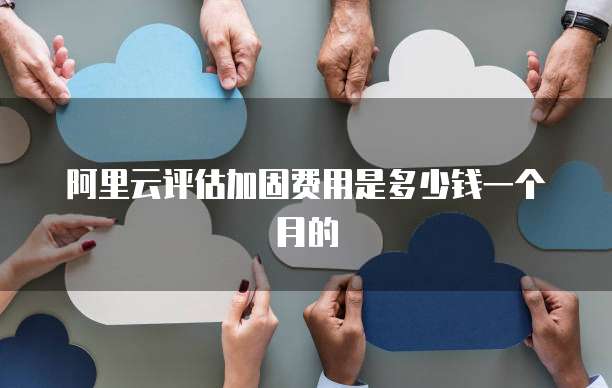 阿里云评估加固费用是多少钱一个月的