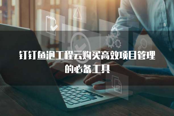 钉钉鱼泡工程云购买高效项目管理的必备工具