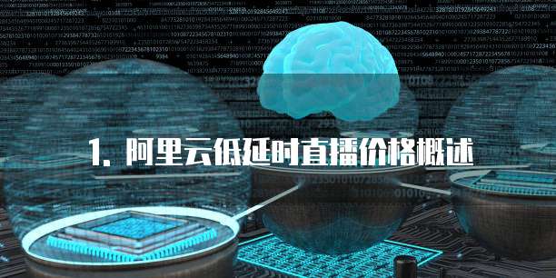 1. 阿里云低延时直播价格概述