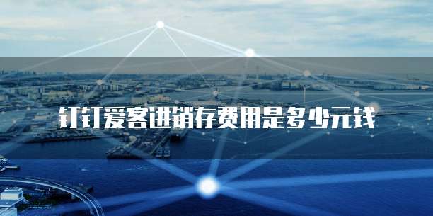 钉钉爱客进销存费用是多少元钱