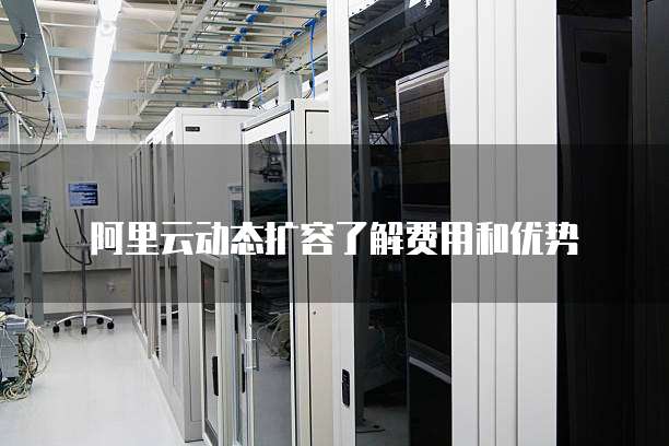 阿里云动态扩容了解费用和优势