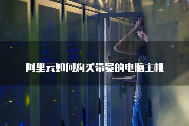 阿里云如何购买带宽的电脑主机