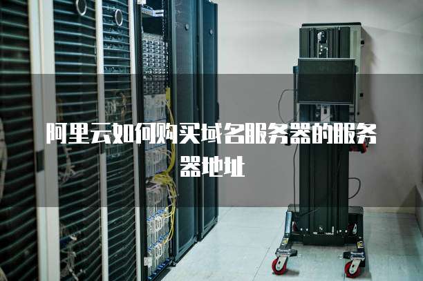 阿里云如何购买域名服务器的服务器地址