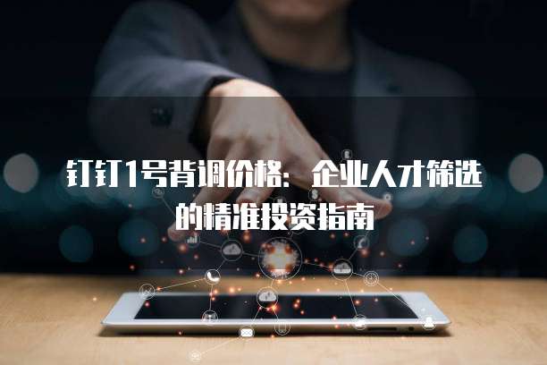 钉钉1号背调价格:企业人才筛选的精准投资指南