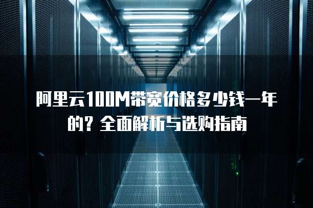 阿里云100M带宽价格多少钱一年的?全面解析与选购指南