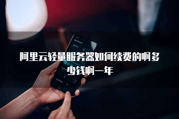 阿里云轻量服务器如何续费的啊多少钱啊一年