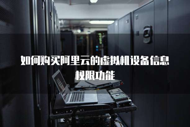 如何购买阿里云的虚拟机设备信息权限功能