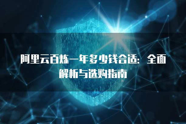 阿里云百炼一年多少钱合适:全面解析与选购指南