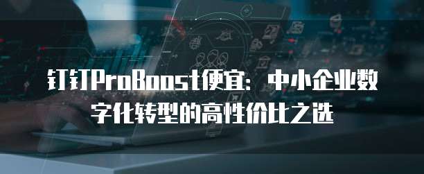 钉钉ProBoost便宜:中小企业数字化转型的高性价比之选