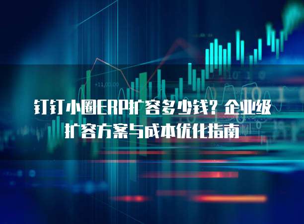 钉钉小圈ERP扩容多少钱?企业级扩容方案与成本优化指南