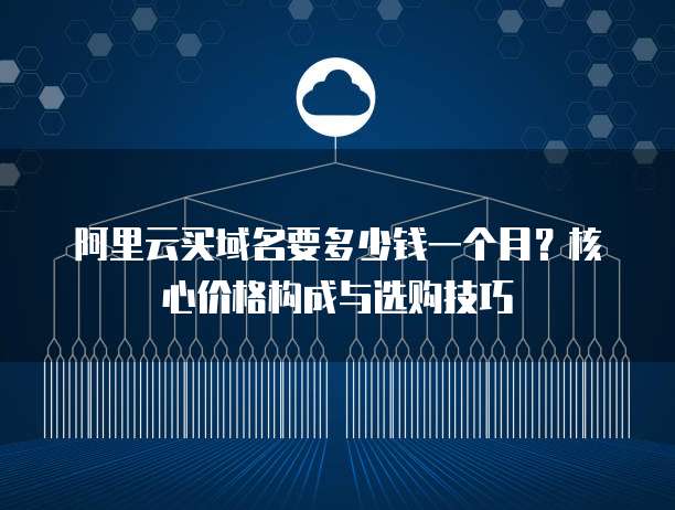 阿里云买域名要多少钱一个月?核心价格构成与选购技巧