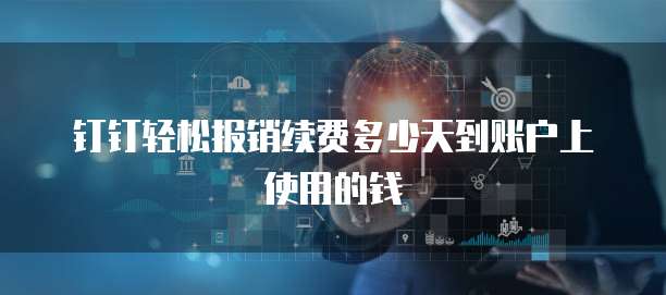 钉钉轻松报销续费多少天到账户上使用的钱