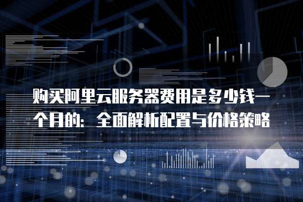 购买阿里云服务器费用是多少钱一个月的:全面解析配置与价格策略