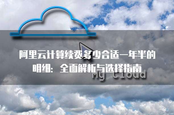 阿里云计算续费多少合适一年半的明细:全面解析与选择指南