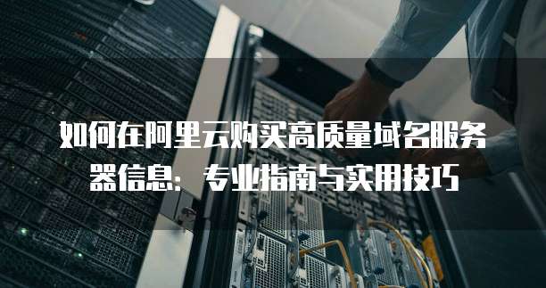 如何在阿里云购买高质量域名服务器信息:专业指南与实用技巧