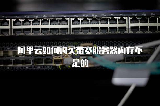阿里云如何购买带宽服务器内存不足的