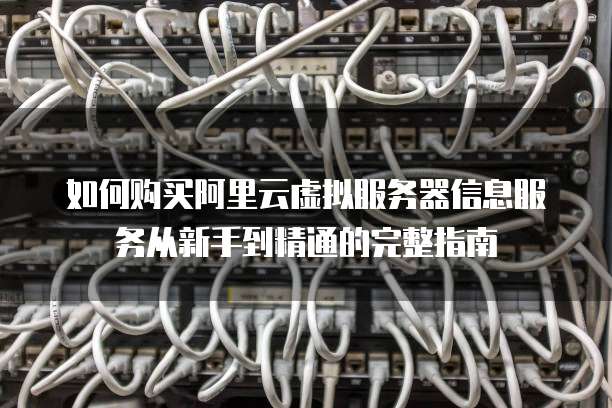 如何购买阿里云虚拟服务器信息服务从新手到精通的完整指南