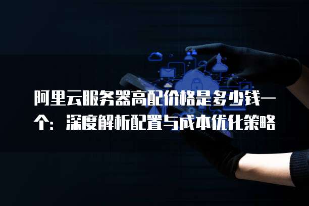 阿里云服务器高配价格是多少钱一个：深度解析配置与成本优化策略