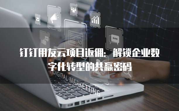 钉钉用友云项目返佣:解锁企业数字化转型的共赢密码