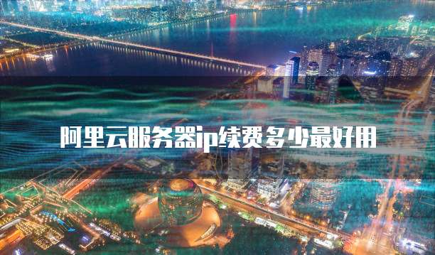 阿里云服务器ip续费多少最好用