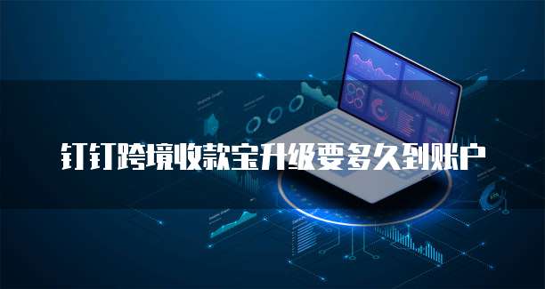 钉钉跨境收款宝升级要多久到账户