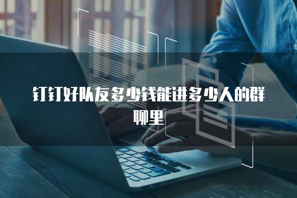 钉钉好队友多少钱能进多少人的群聊里