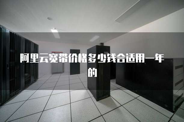 阿里云宽带价格多少钱合适用一年的