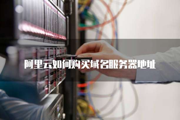 阿里云如何购买域名服务器地址