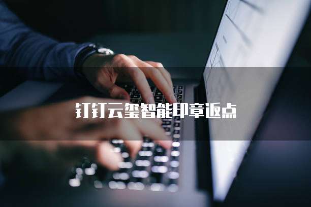 钉钉云玺智能印章返点