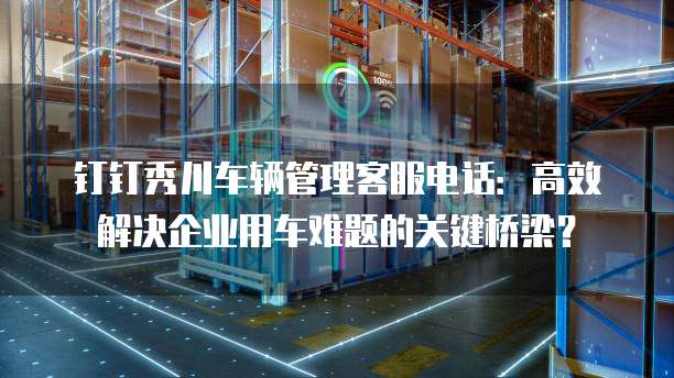 钉钉秀川车辆管理客服电话:高效解决企业用车难题的关键桥梁?