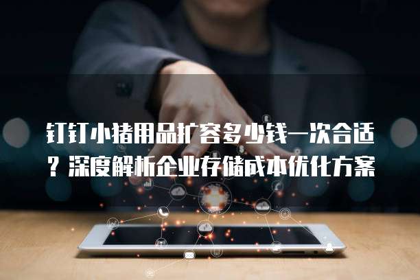 钉钉小猪用品扩容多少钱一次合适?深度解析企业存储成本优化方案