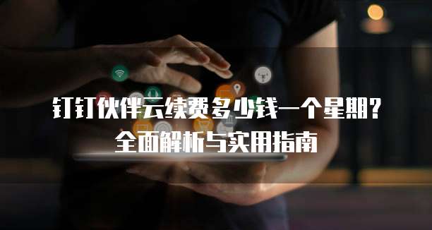 钉钉伙伴云续费多少钱一个星期?全面解析与实用指南