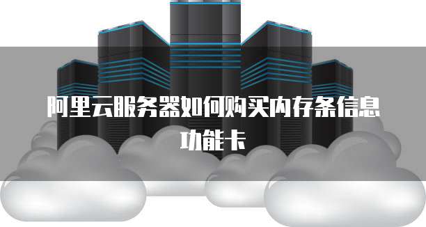 阿里云服务器如何购买内存条信息功能卡