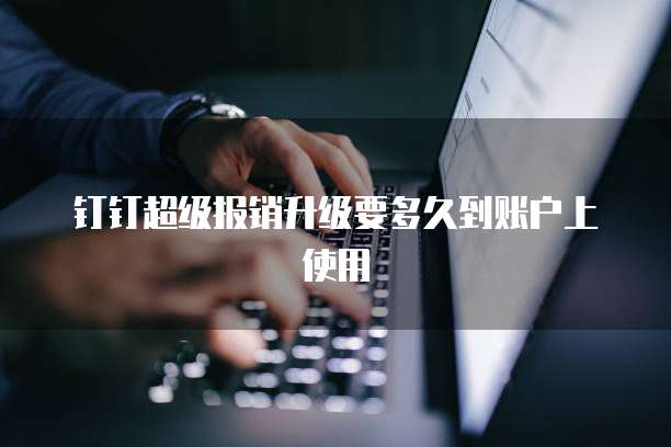 钉钉超级报销升级要多久到账户上使用