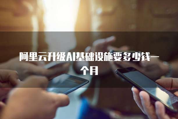阿里云升级AI基础设施要多少钱一个月