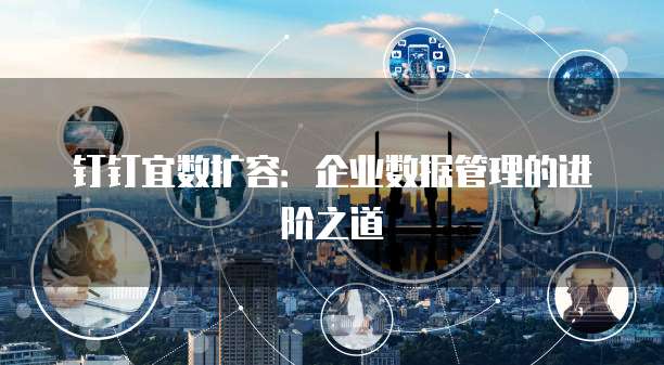钉钉宜数扩容:企业数据管理的进阶之道