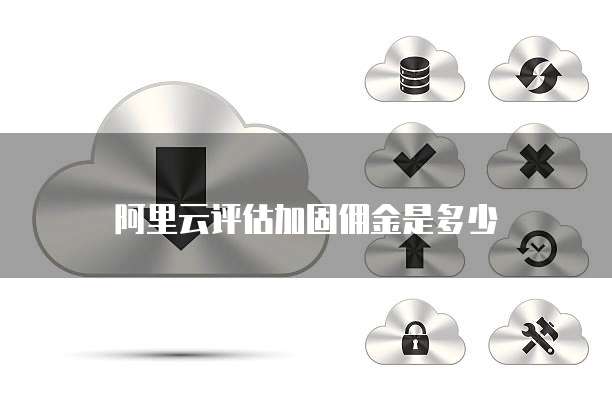 阿里云评估加固佣金是多少