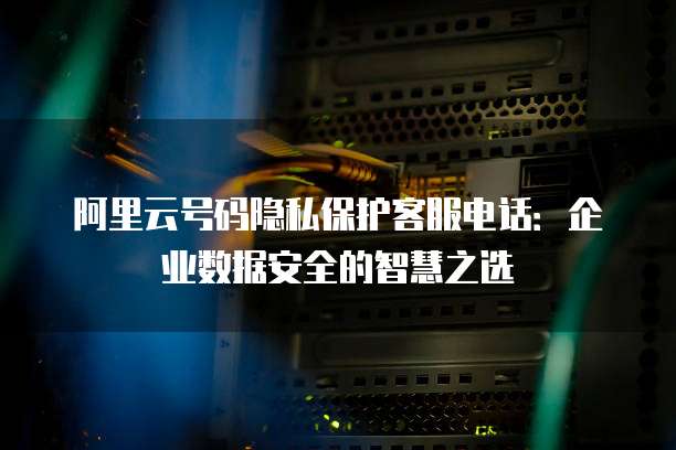 阿里云号码隐私保护客服电话:企业数据安全的智慧之选