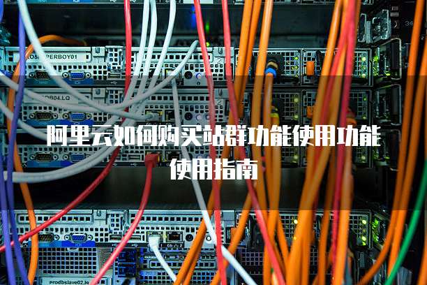 阿里云如何购买站群功能使用功能使用指南