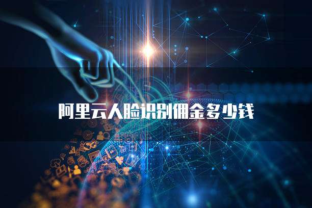 阿里云人脸识别佣金多少钱