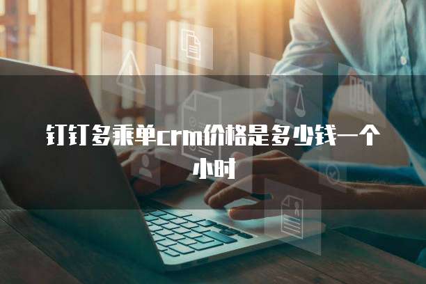 钉钉多乘单CRM价格是多少钱一个小时