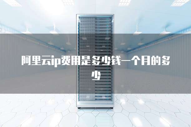 阿里云ip费用是多少钱一个月的多少