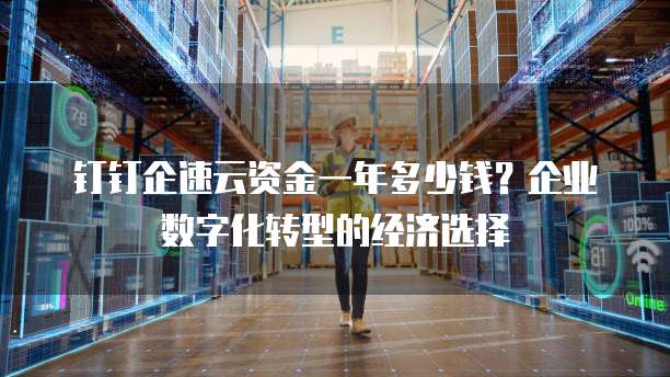 钉钉企速云资金一年多少钱?企业数字化转型的经济选择