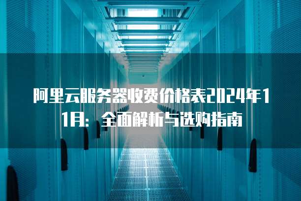 阿里云服务器收费价格表2024年11月:全面解析与选购指南
