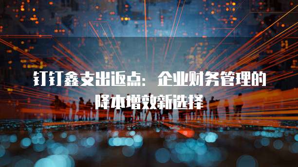 钉钉鑫支出返点:企业财务管理的降本增效新选择