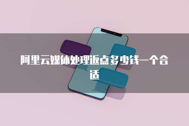 阿里云媒体处理返点多少钱一个合适
