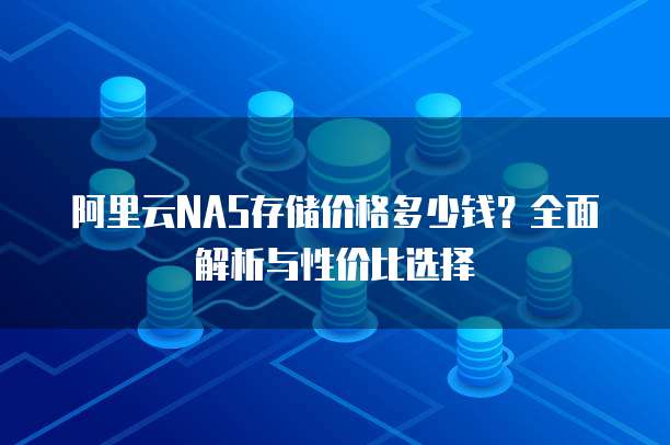 阿里云NAS存储价格多少钱?全面解析与性价比选择