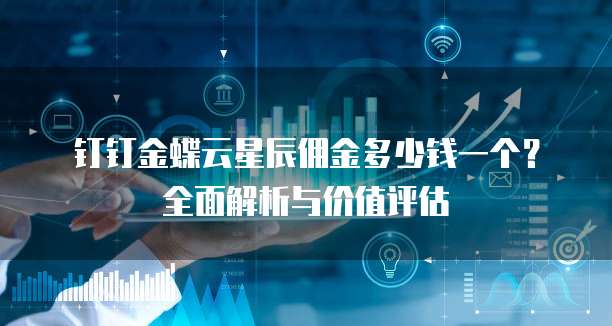 钉钉金蝶云星辰佣金多少钱一个?全面解析与价值评估