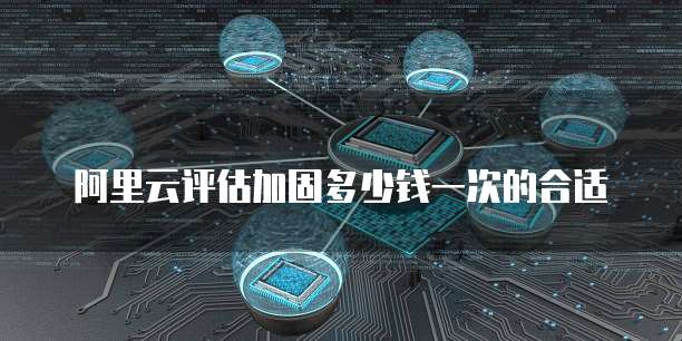 阿里云评估加固多少钱一次的合适
