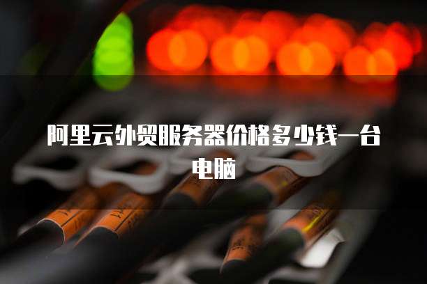 阿里云外贸服务器价格多少钱一台电脑